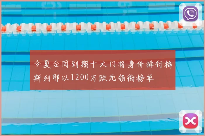 今夏合同到期十大门将身价排行梅斯利耶以1200万欧元领衔榜单