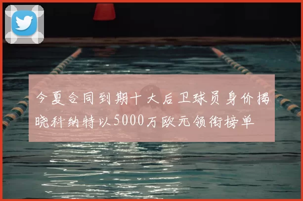 今夏合同到期十大后卫球员身价揭晓科纳特以5000万欧元领衔榜单